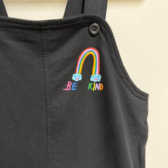 NEW PRIDE Romper from Target – Girls M (8) – “Be Kind” Rainbow Design – Black - Picture 3 of 5